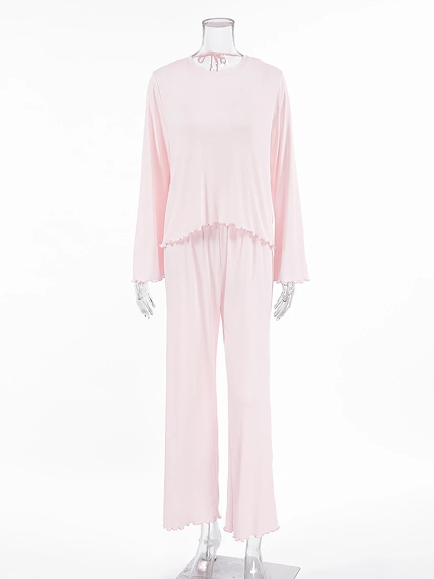 Marthaqiqi повседневная женская ночная рубашка костюм с круглым вырезом одежда для