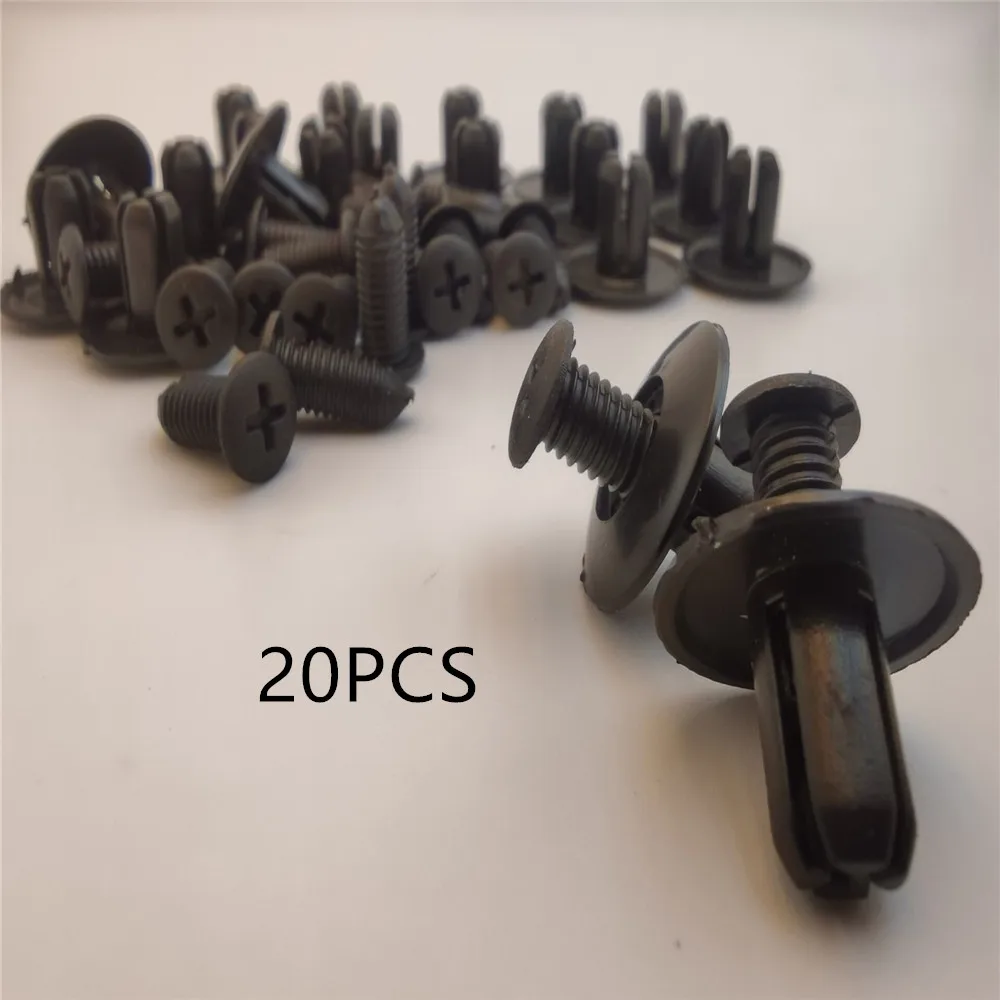 

8mm Fender Push Rivet Fastener Bumper Retainer Pin Clips for Nissan Geniss Juke Almera Primera pathfinder Sentra Versa