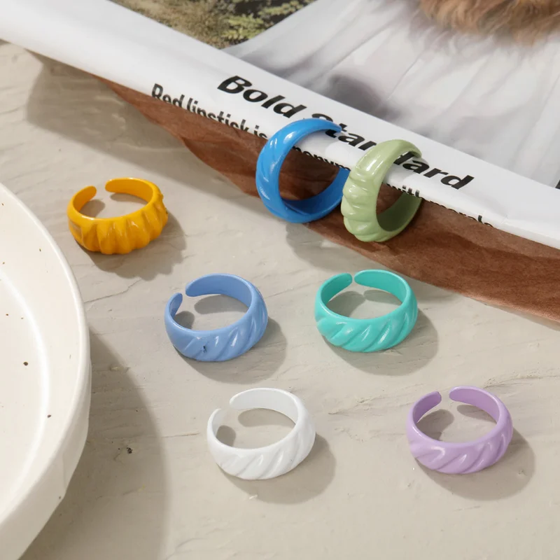 

Hot Sell Korea Cute Candy Girls Women Ring Fashione Jewelry Coupon Rings