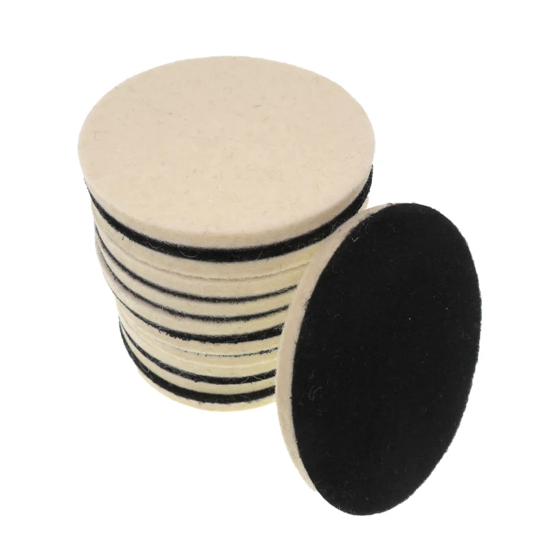 

10 шт., полировальные накладки VIBRATITE, шерстяные, 4 дюйма