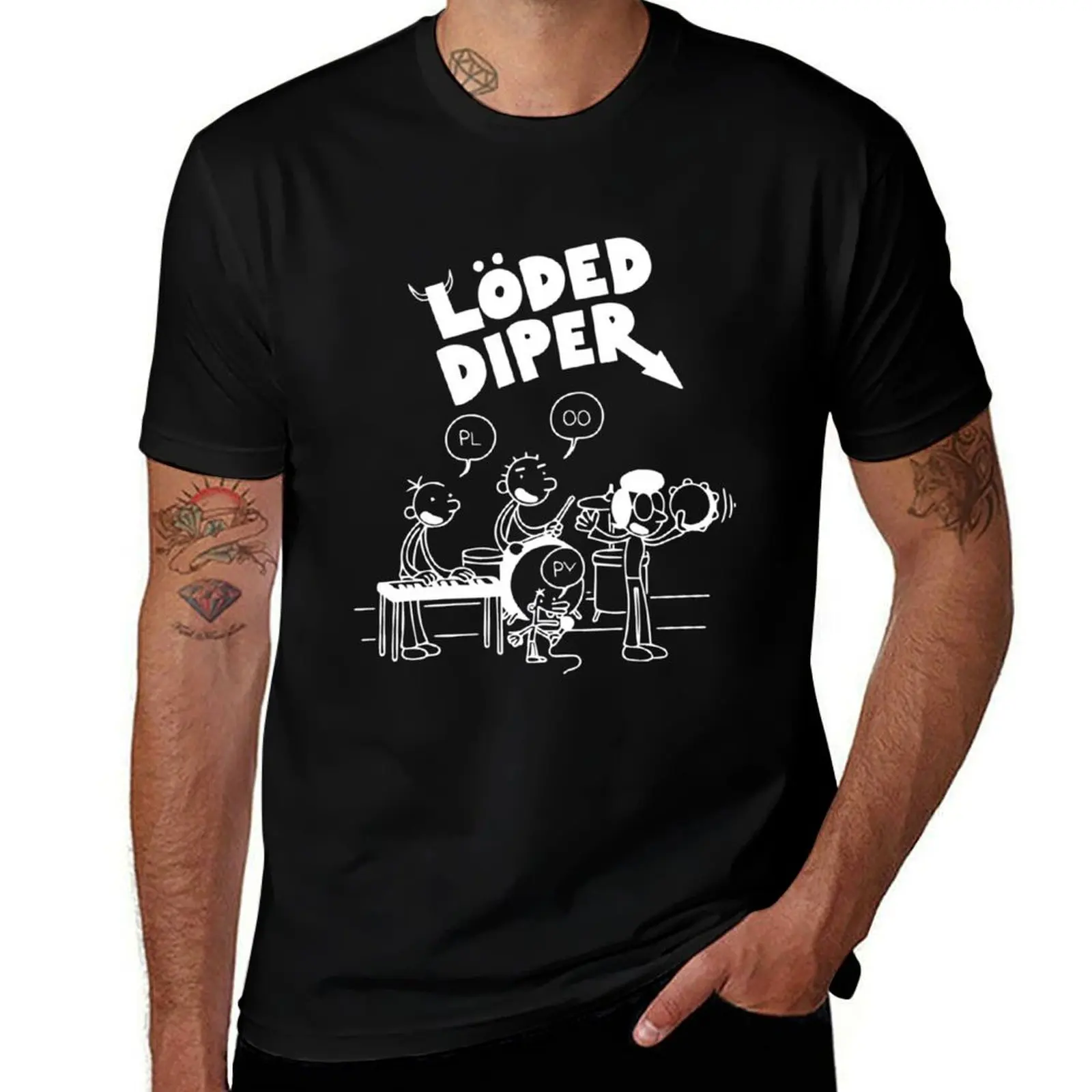 Фото Футболка Loded Diper для крупных и высоких людей с коротким рукавом №1