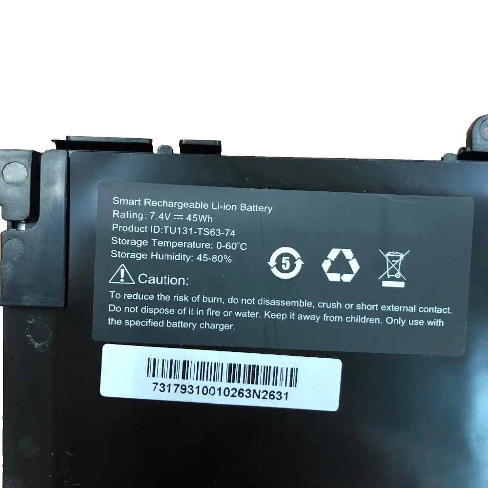 7 4 В 45 Втч TU131-TS63-74 Оригинальный аккумулятор для ноутбука DELL XPS13 8808 U13S881 U33X UX32K TU131