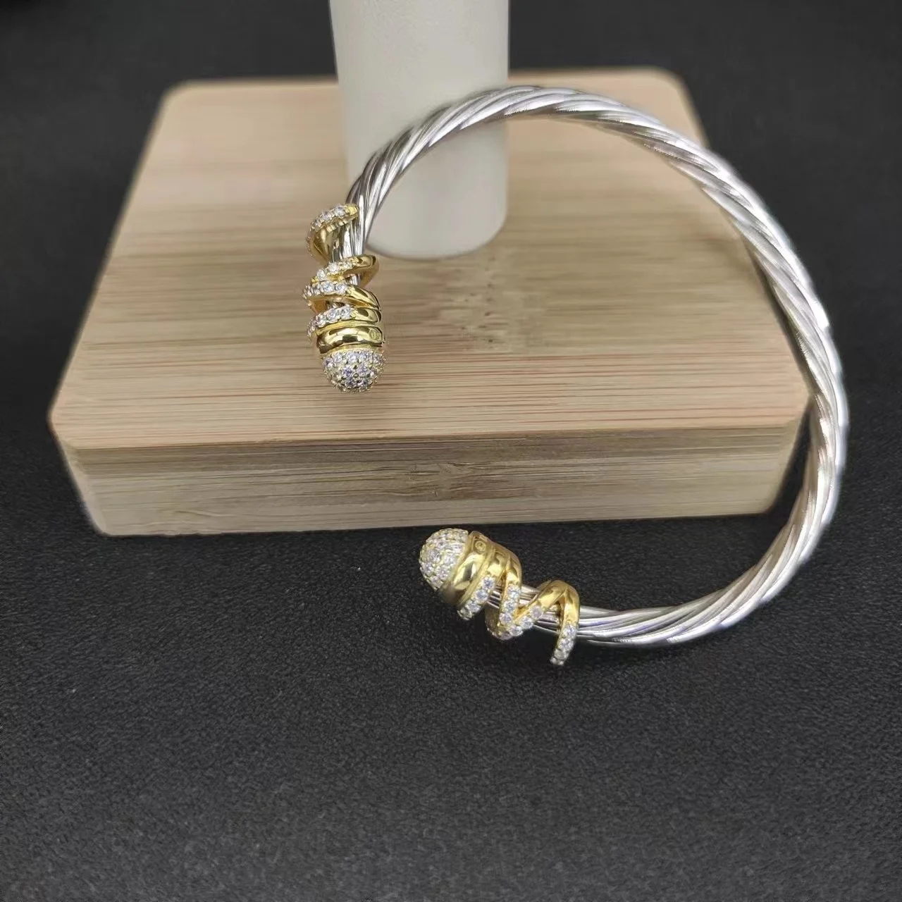 

Кабель David Yurman 4 мм, высококачественный браслет из стерлингового серебра, Классическая мода