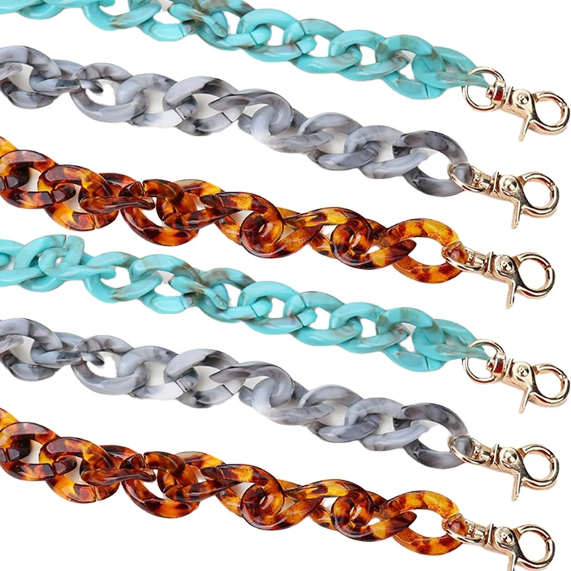 Съемная цепочка из акриловой смолы для сумок, 60/120 см