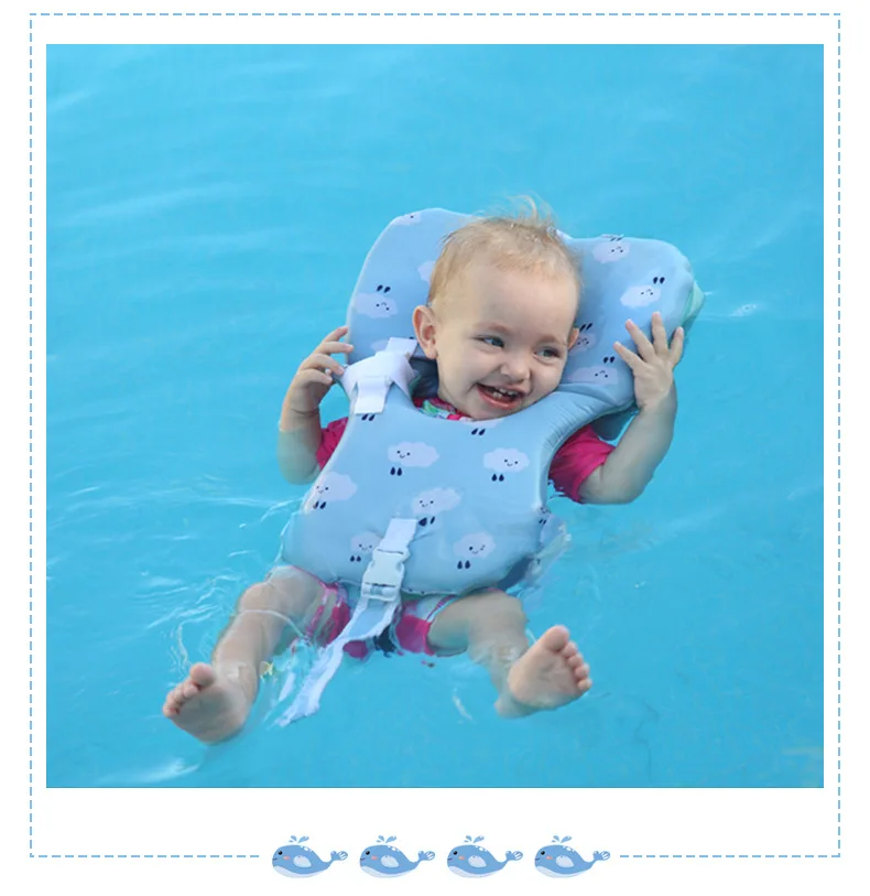 

Детский плавучий жилет для новорожденных, спасательный жилет с подголовником, купальник для младенцев, тренировочный костюм для мальчиков и девочек с защитой от сыпи