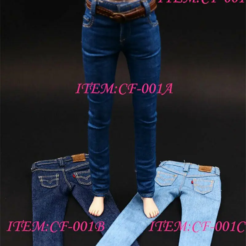 

1/6 High Quality Female Skinny Jeans Model for 12" Body Figure Doll