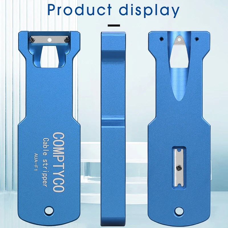Optical Cable Longitudinal Bundle Tube Stripper Riser Window Cutter AUA-F1 Cable Tool FTTH Stripper To Send Blade