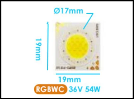 

Многоцветный светодиодный чип RGBWC COB для освещения