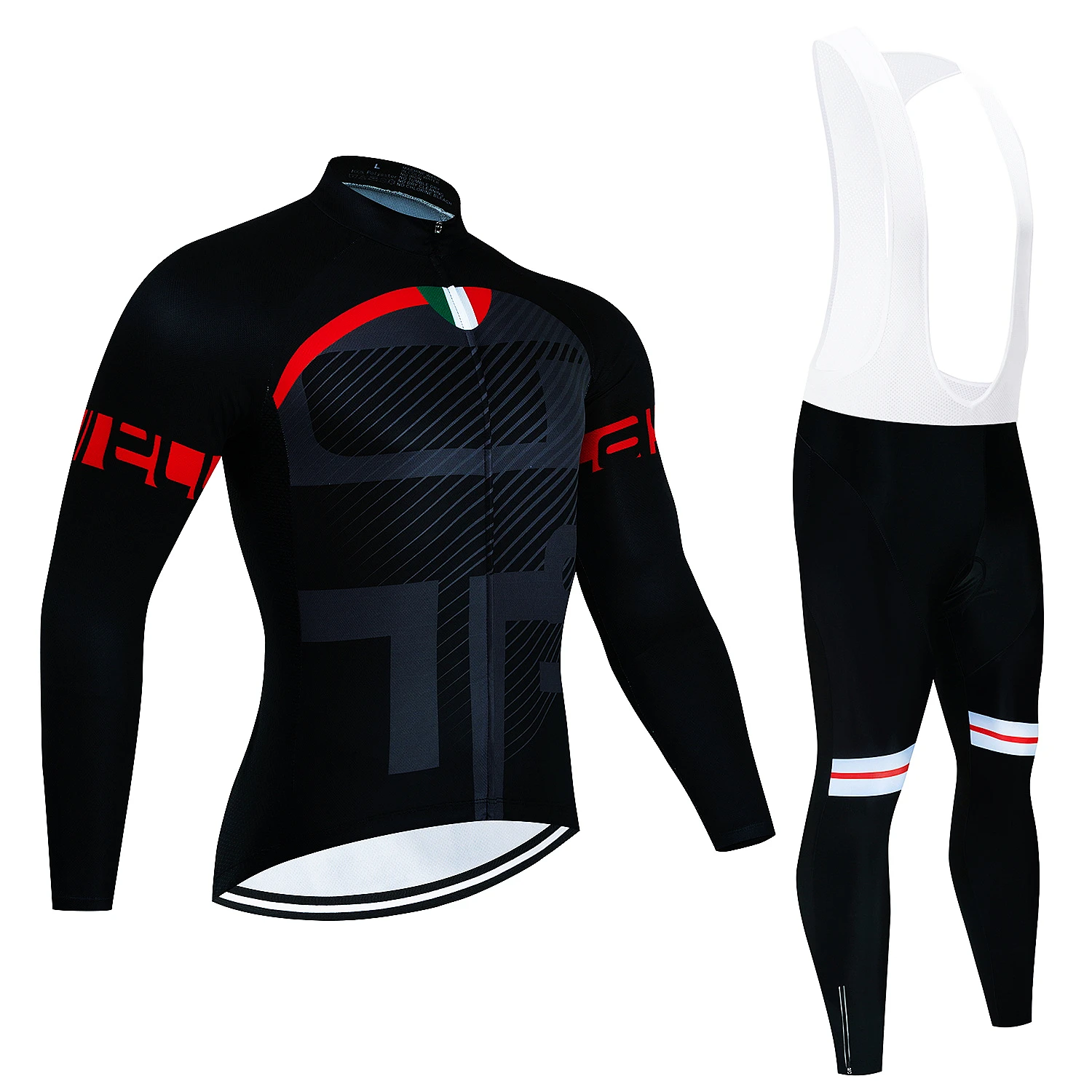 Cycling Team Men's Cycling Jersey Long Sleeve Set MTB Bike Clothing Tenue Velo Homme Bicycle Wear Trouser Cycle Uniform Kit