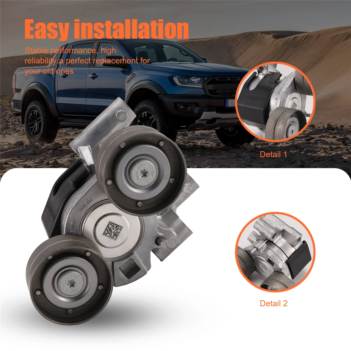 Натяжитель ремня и шкивы для привода MKII 2.2 3.2 BT-50 BK3Q-6A228-BH 1766642