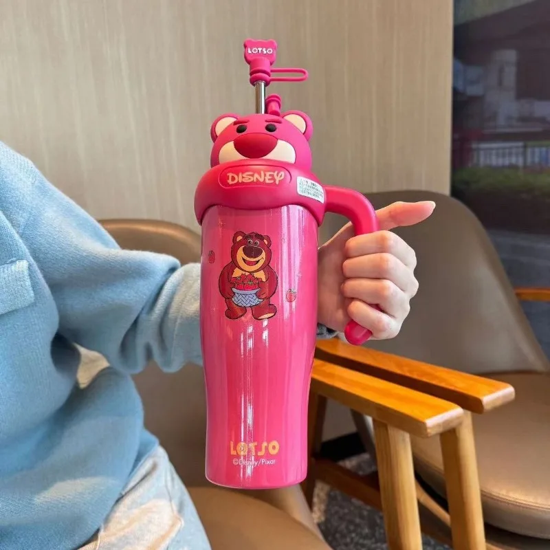 Соломенная чашка для льда Disney New Lotso Minnie Mickey 304 из нержавеющей стали большая