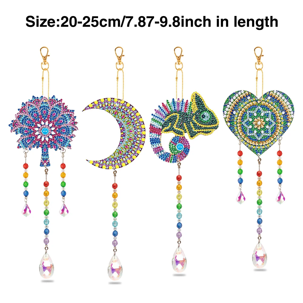 

4 шт., декоративные цементные подвески для украшения дома