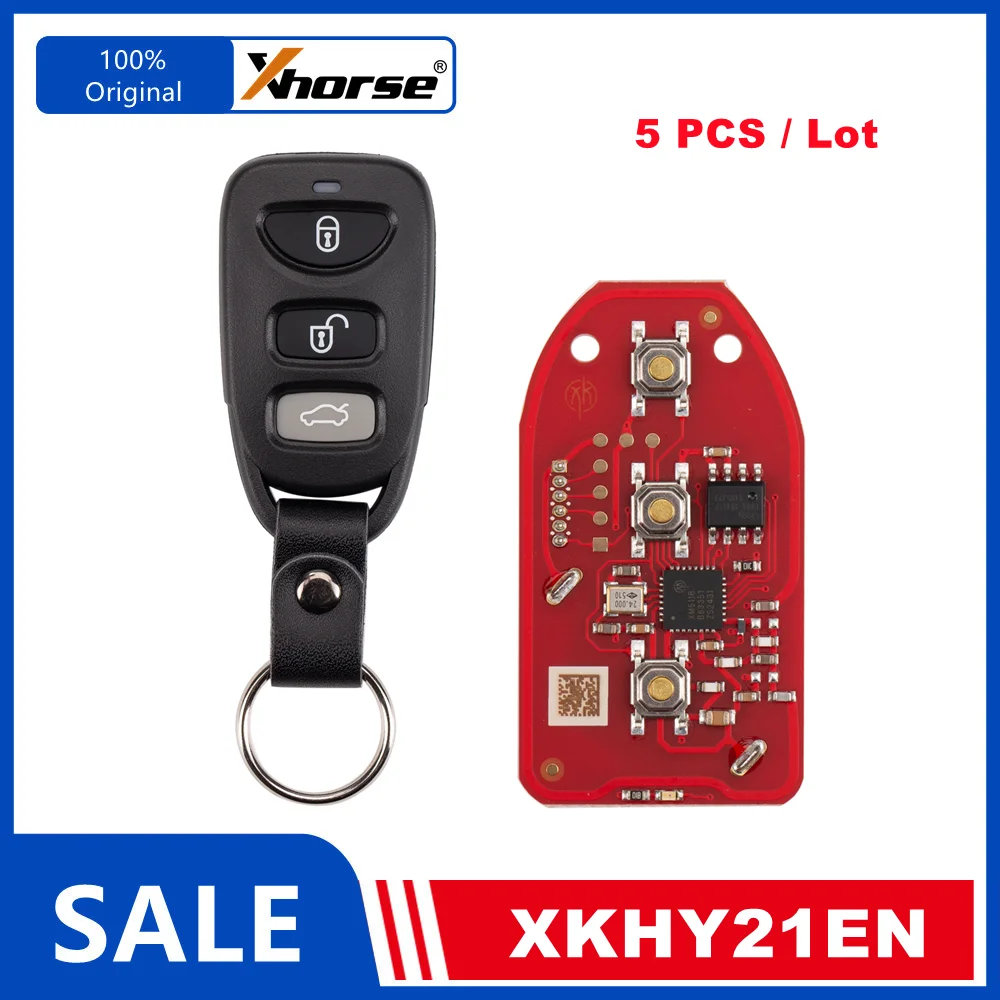 

5-пакет Xhorse XKHY21EN Беспроводной Брелок Дистанционного Управления 2-го Поколения
