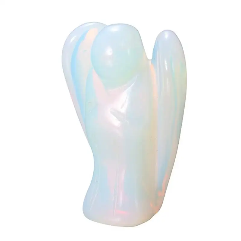

Guardian Angel Moonstone Pocket Angel Healing Statue Crystals And Healing Stones Decor Christmas Angel Decor For Dining Desk