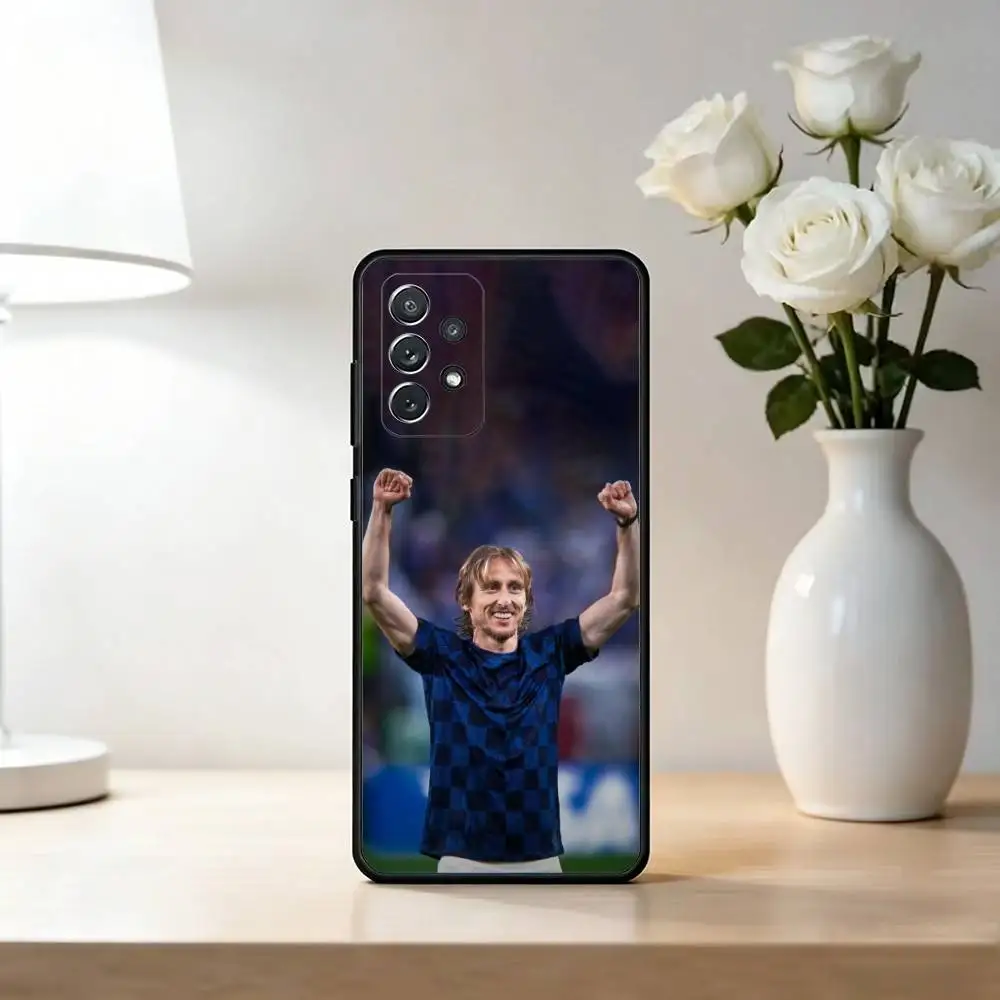 Фото Чехол для телефона F-Football P-Player Luka-A Modric для Samsung S25, S24, S21, S22, S23, S30, Ultra, S20, Plus, FE, мягкий силиконовый черный чехол №5