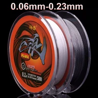 50m ultra thin wire diameter fishing line 0 06 0 23mm 4 braided super strong japan multifilament pe braided line floating line