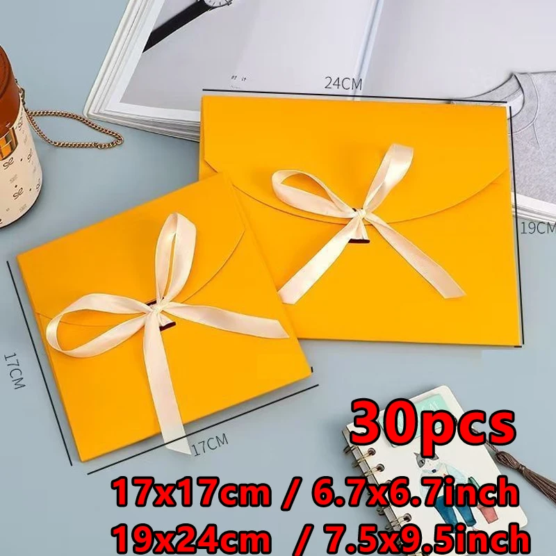 30 шт., 17X17 см, конверт, белая сумка, коробки для карточек, коробка для сахара, серьги-конфеты, ожерелье, высококачественная 250 г, бумага для хранения свадебных приглашений (art.: 3920d239bdfb5) - 3920d239bdfb5