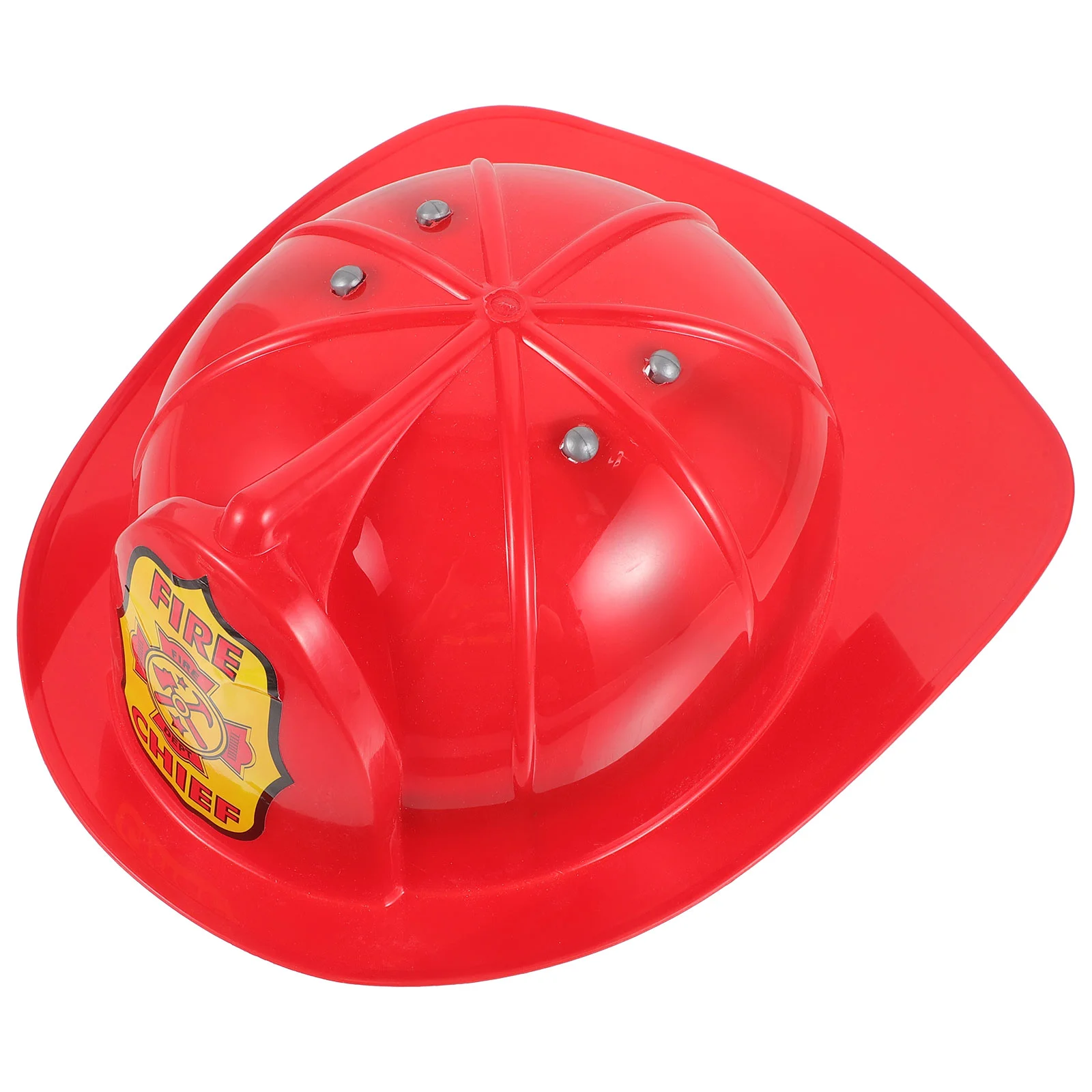 

Playset Accessories Fireman Costume Prop Make Hat Plastic Firefighter Boys Party Favors Kids Toys Child