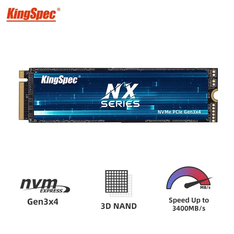 

KingSpec M2 NVME SSD 512GB 256GB 1TB TLC Ssd M.2 2280 PCIe SSD Nmve M2 Hard Drive Disk Internal Solid State Drive for Laptop