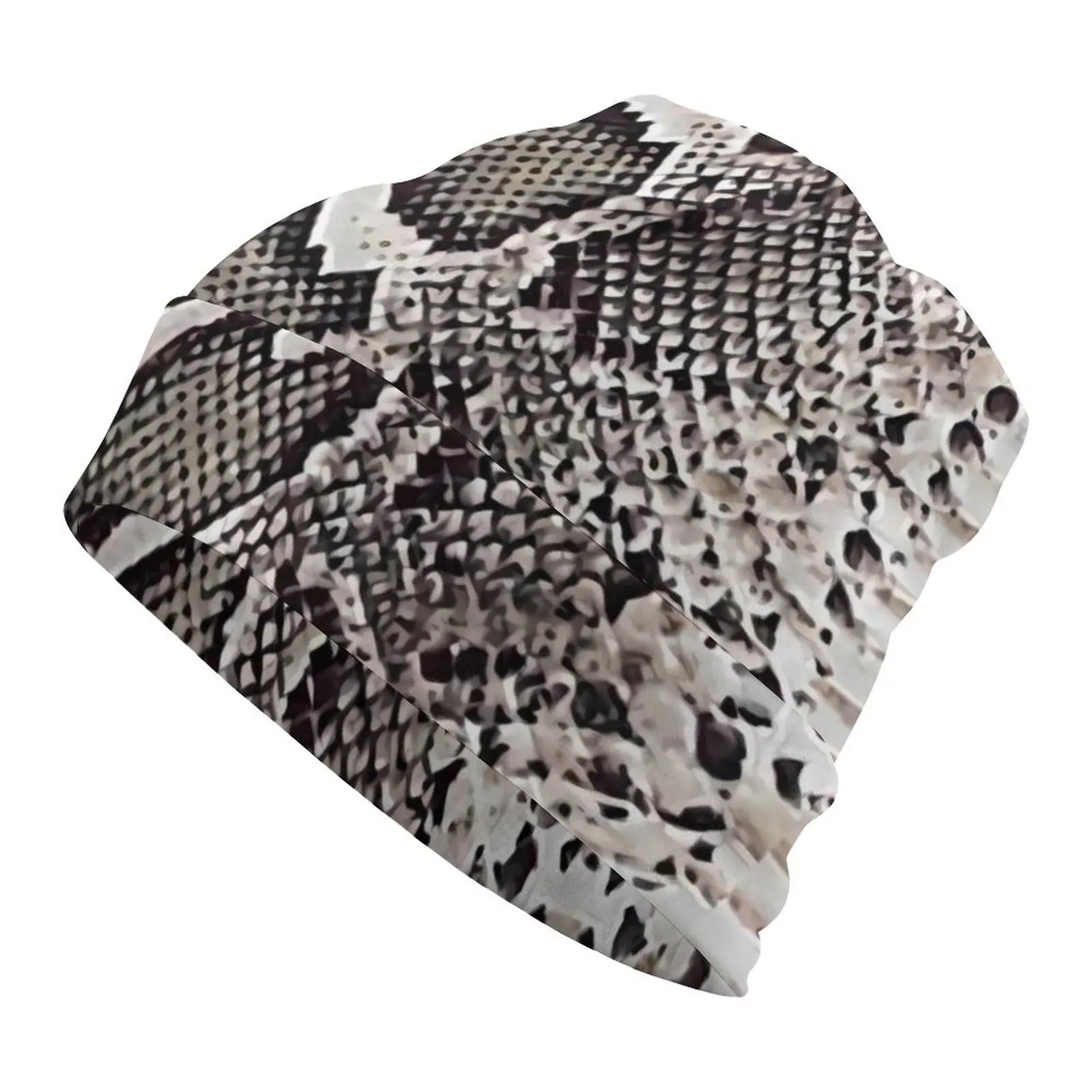 

Шляпа из Искусственной Змеиной кожи, шапки, шапки-бини с забавным принтом животных, шапочки с узором, облегающие шапочки, весенние повседневные уличные Термоаксессуары