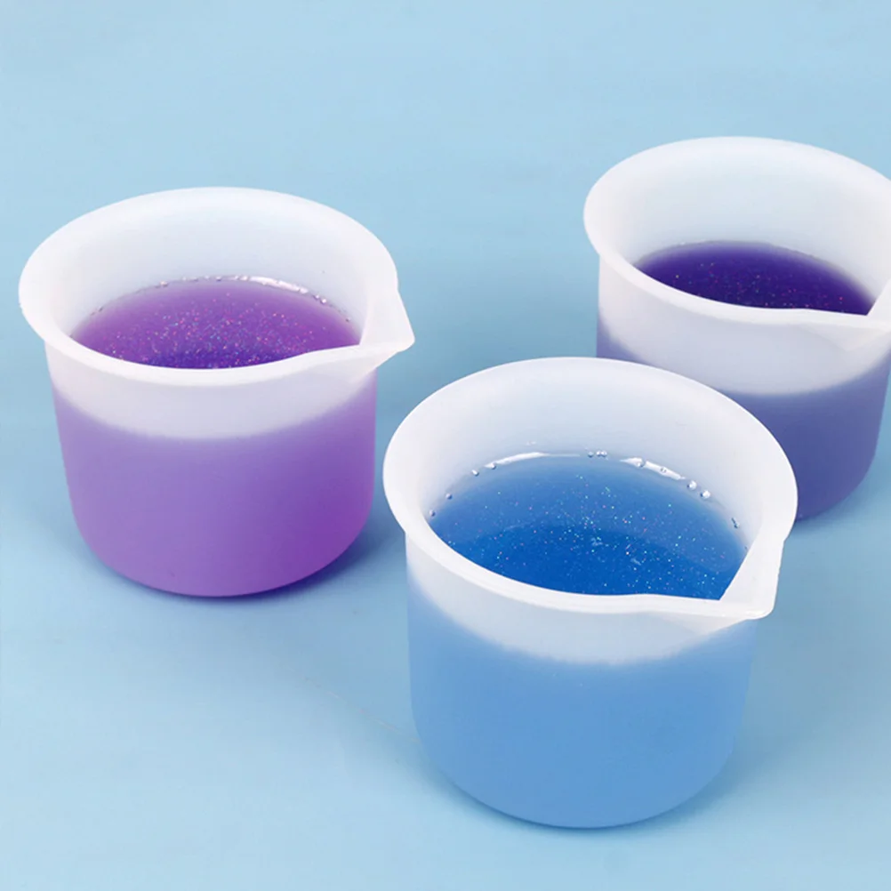 

8 Pcs 50ml Silicone Measuring Cup Mixing Resin Molds Cups Bowls Kits Epoxy Scale