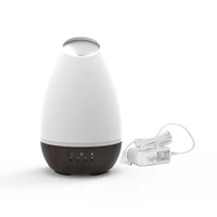 500ml aromatherapy essential oil diffuser humidifier with 4 timer settings 7 led color changing lamps wood grain base