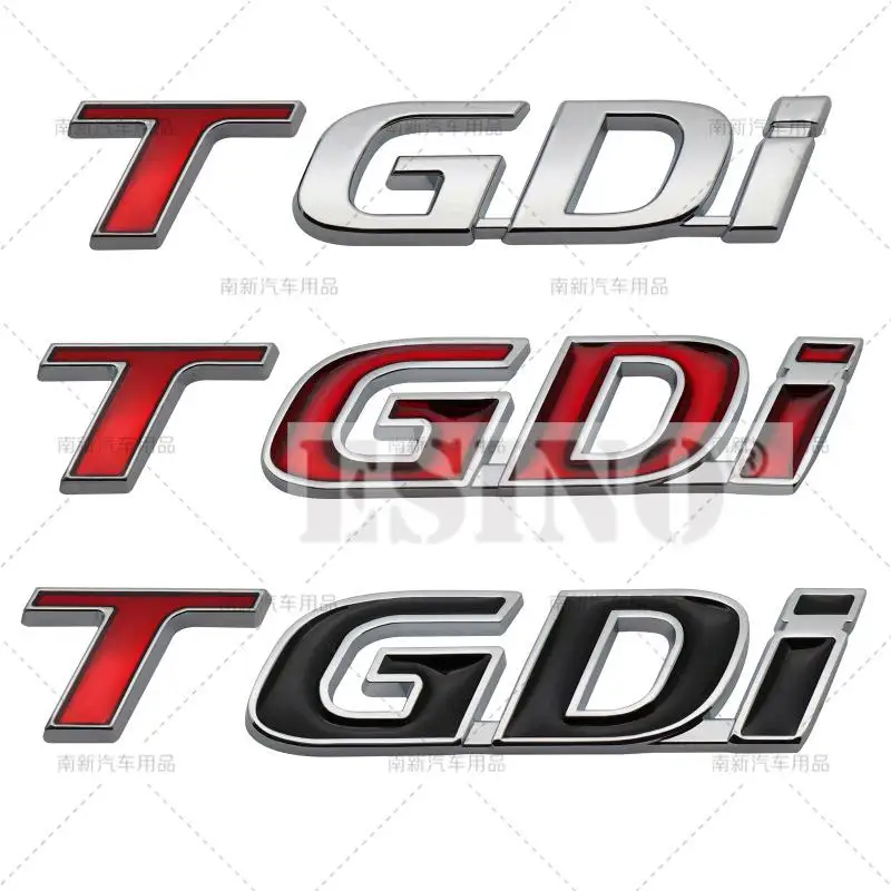 

3D TGDi Автомобильный багажник, цинковый сплав, клейкий значок, эмблема, задний багажник, клейкий значок для Hyundai Sonata IX35 Tucson Elantra
