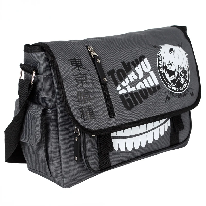 

Tokyo Ghoul Shoulder Bag Anime Totoro Attack on Titan Bag Student Cosplay Bag Messenger Shoulder Bag Travel Men Women Satchel