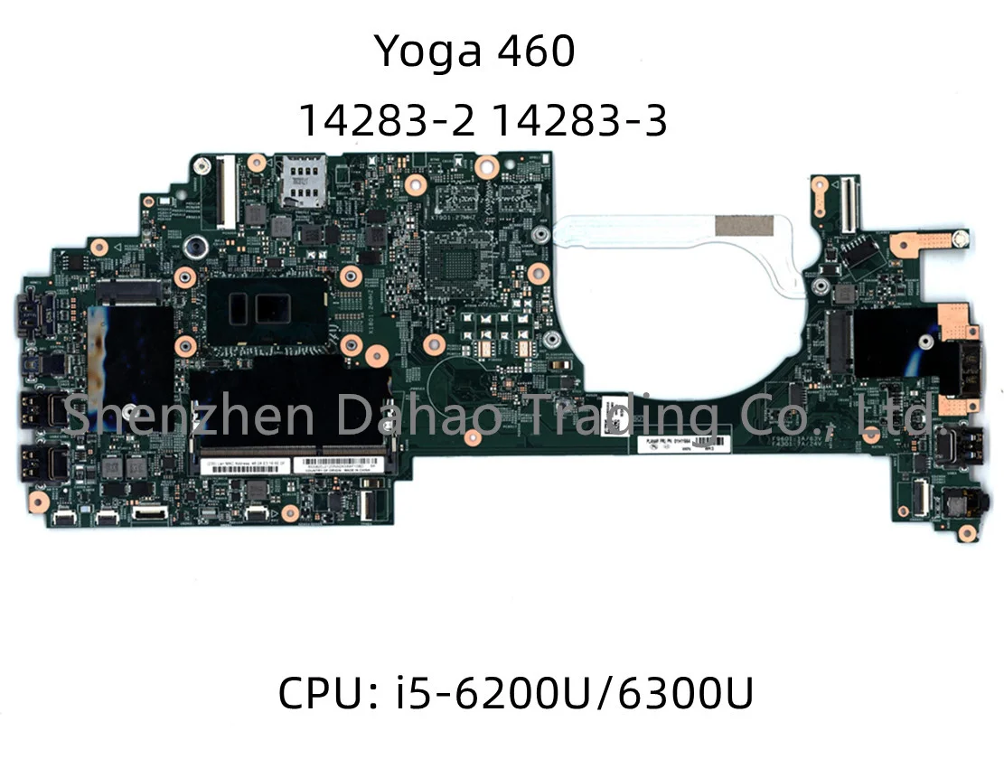 Материнская плата для ноутбука Lenovo Thinkpad Yoga 460, 14283-2, 14283-3, 01HY655, 01EN326, 01EN118 с фонариком/6300U, DDR3 100%, полностью протестирована