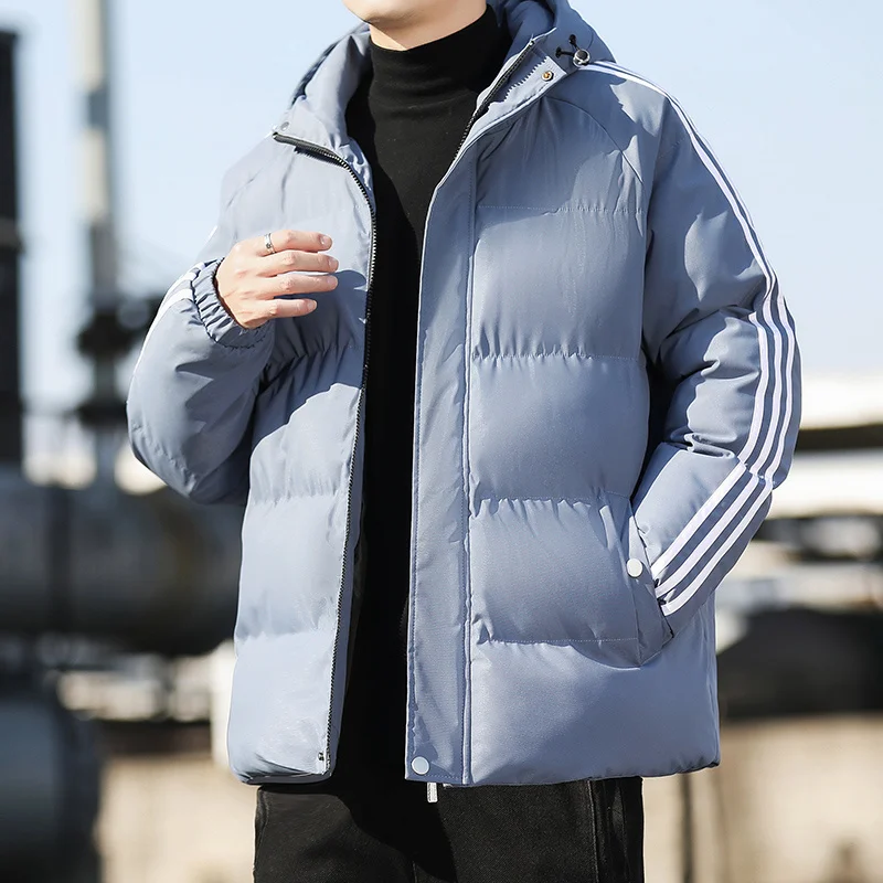 

Men's Winter Cotton Coat Casual Fashion Handsome Men's Youth Fashion Winter Coat Leisure Time Overcoat