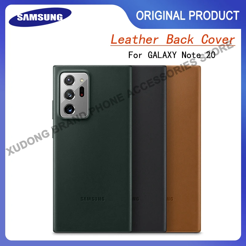 Genuine Samsung Galaxy Note20 Leather Back Cover for Galaxy Note 20 5G Slim Stylish Protective Phone Case EF-VN985LAEGWW
