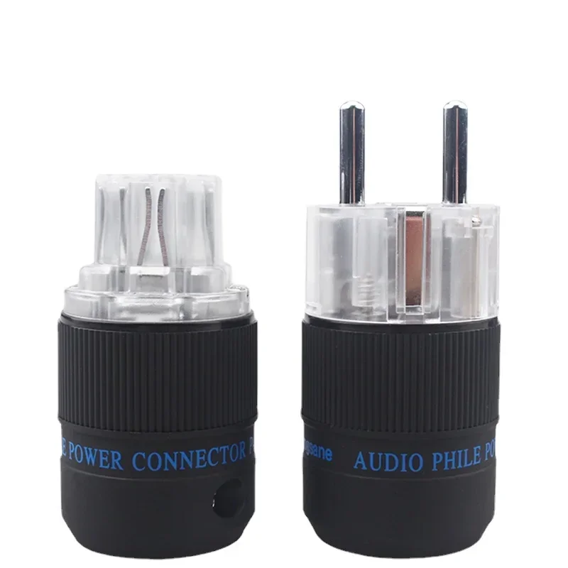 Медный позолоченный штекер питания европейского стандарта разъем переменного