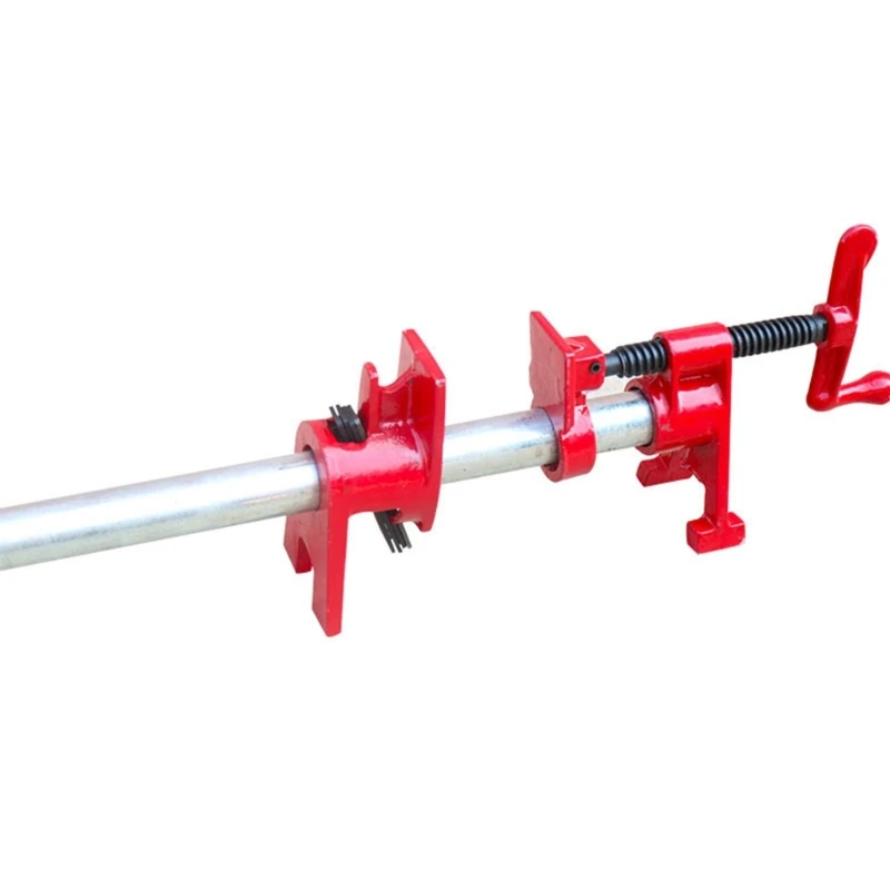 

Quick Release Wide-Base Clamps Pasting Pipe Clamps Set Heavy Duty Iron Pipe Screw Carpentry Clamp Set