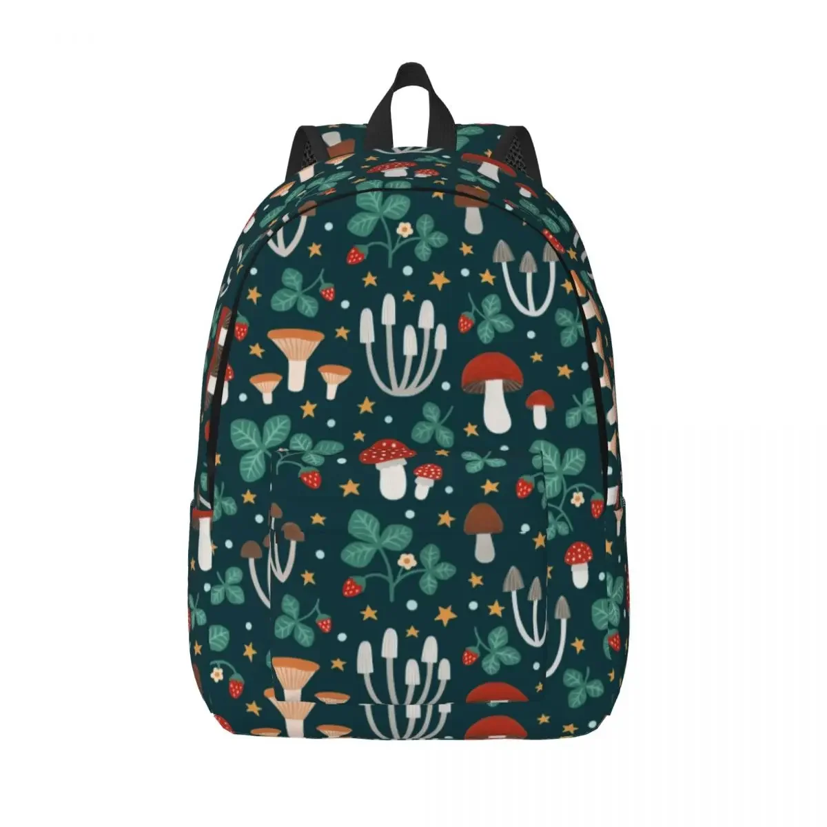 

Magic Forest Travel Canvas Backpack Men Women School Computer Bookbag Psychedelic Mushrooms Cartoon College Student Daypack Bags