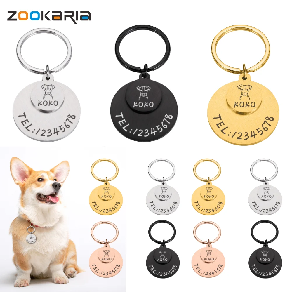 

Идентификационные бирки для домашних животных, персонализированная идентификационная бирка для кошек и собак, индивидуальная Бесплатная ...