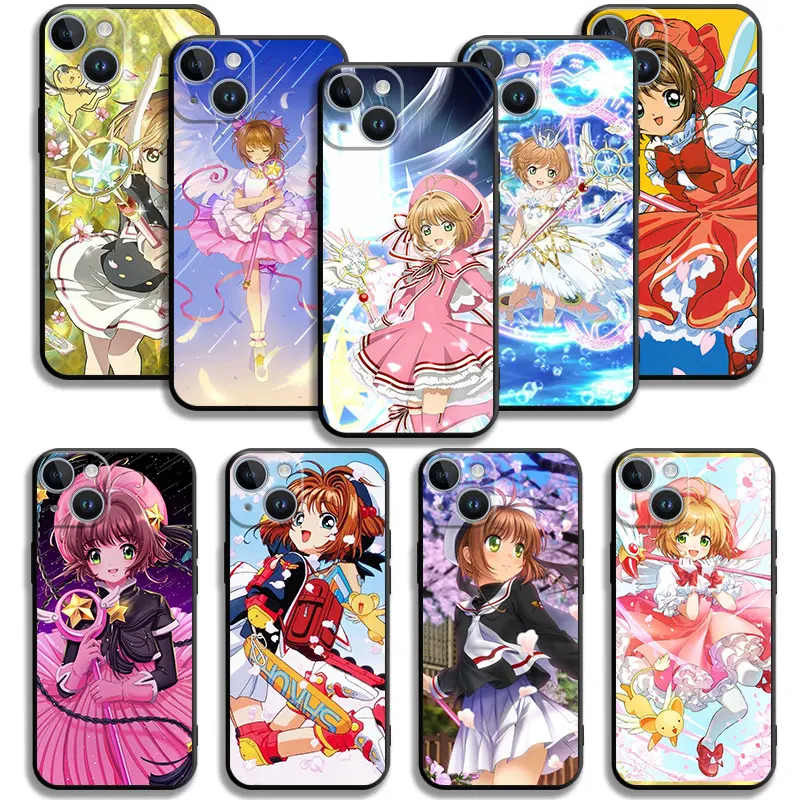 

Cartoon Card Captor Sakura For Apple iPhone 14 Pro Max 12 11 13 8 XR Mini 6 7 Plus XS X 6S 5 12mini 13mini Celular Cover