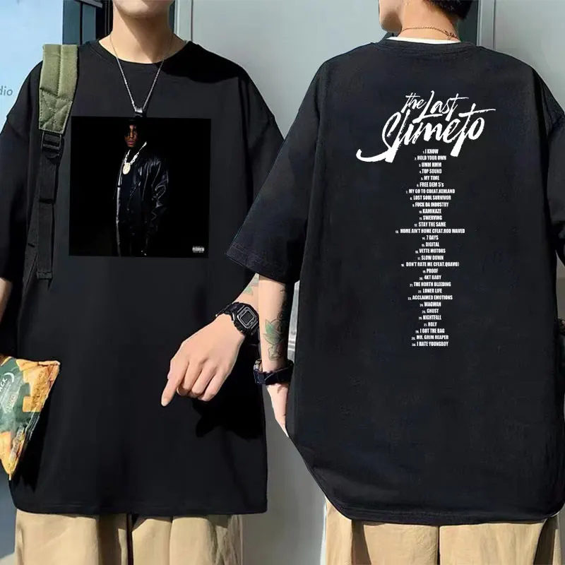 

Rapper YoungBoy Never Broke Again 2022 New Music Album The Last Slimeto T-shirts Regular Men's Tees Men Hip Hop Harajuku Tshirt