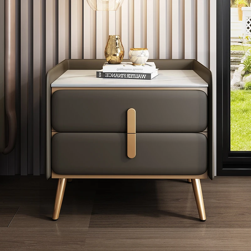 

Уникальные Модные прикроватные столики, черная Современная Бесшумная Ночная подставка, кофейная полная итальянская мебель, библиотека T50CG