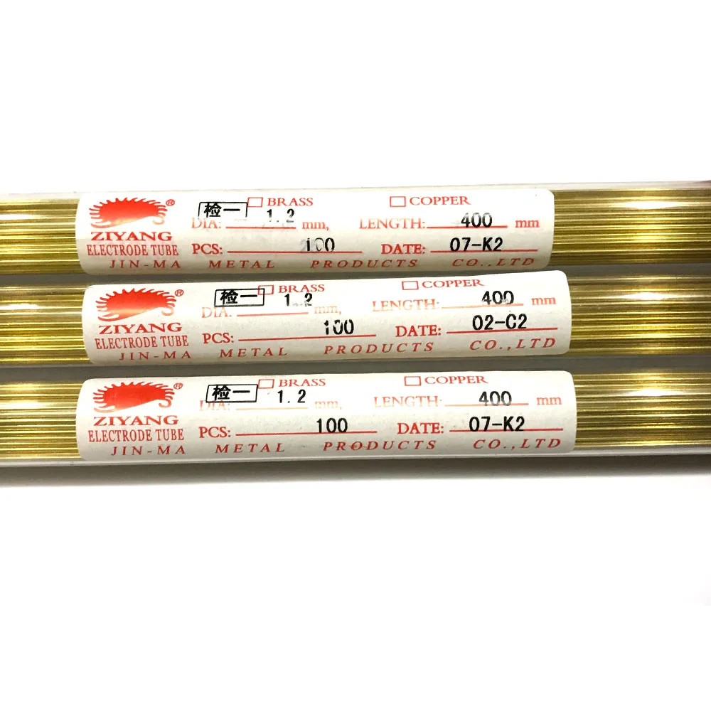 

Латунные трубки электродов EDM OD1.2 400 мм