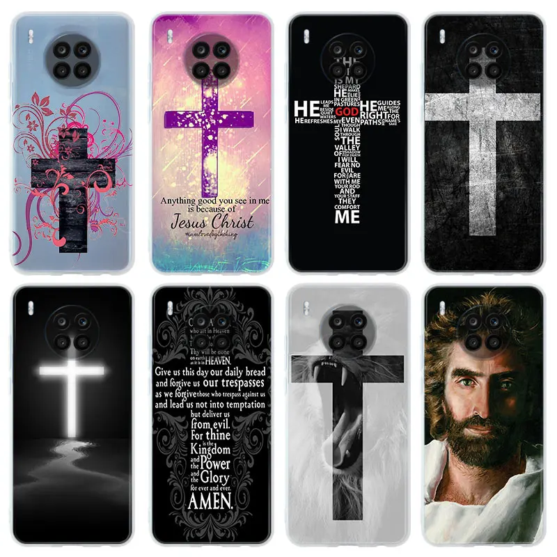 Silicone Soft Coque Shell Case For Honor 50 30 20 10 9 9X Lite Pro 10i 9a 8a 8X X8 Cover jesus christ pictures christ as