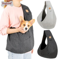 sling pet dog cat fashion reversible bag new design hugging portable pet bag carrier for travel friends visit outdoor activities