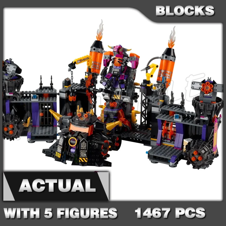 

1467pcs Monkey The Flaming Foundry Mobile Hideout Demon Bull Fortress 11576 Building Blocks Sets Gifts Compatible With Model