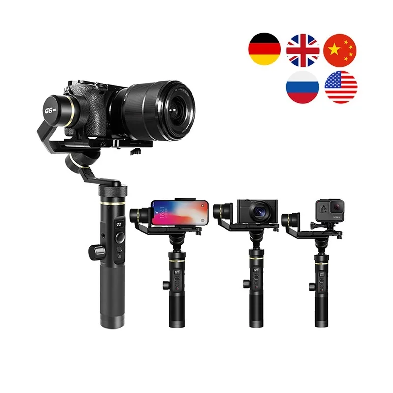 

New G6 Plus G6 Max 3-Axis Handheld Gimbal Stabilizer for Mirrorless Camera GoPro Smart phone Payload Feiyu G6P G6M