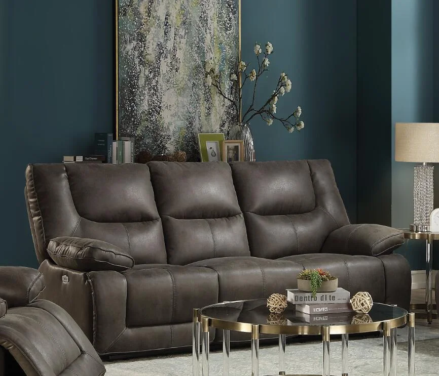 

Harumi Sofa (Power Motion), Gray Leather-Aire 54895