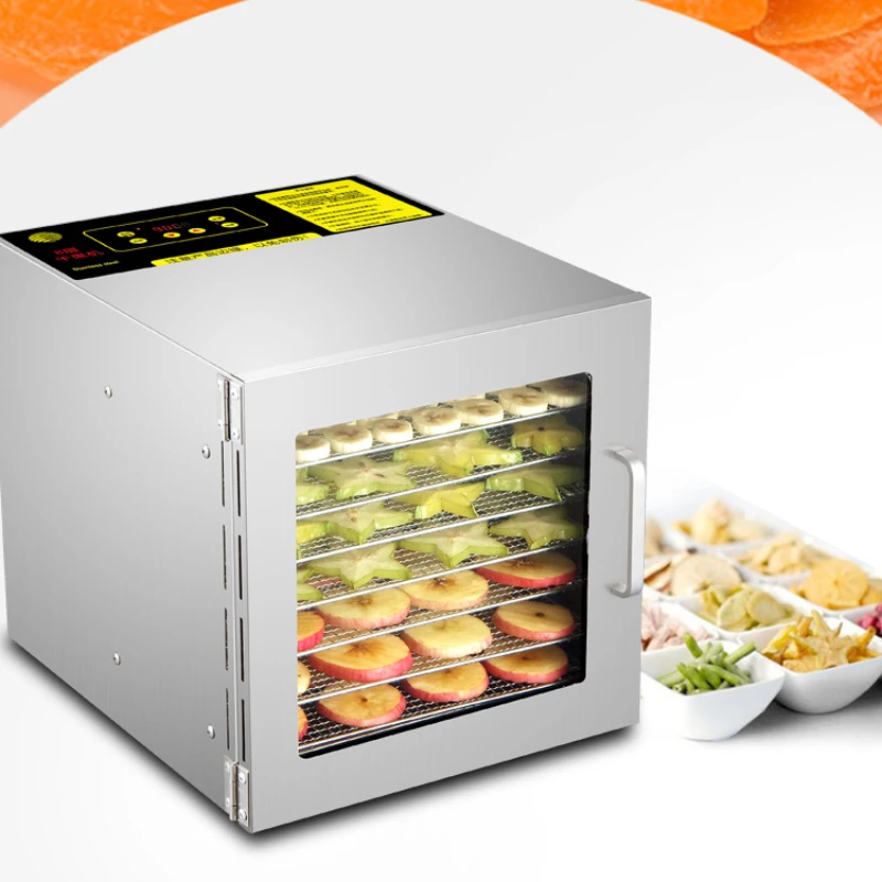 8-слойная сушилка для фруктов из нержавеющей стали бытовая обезвоживания техника