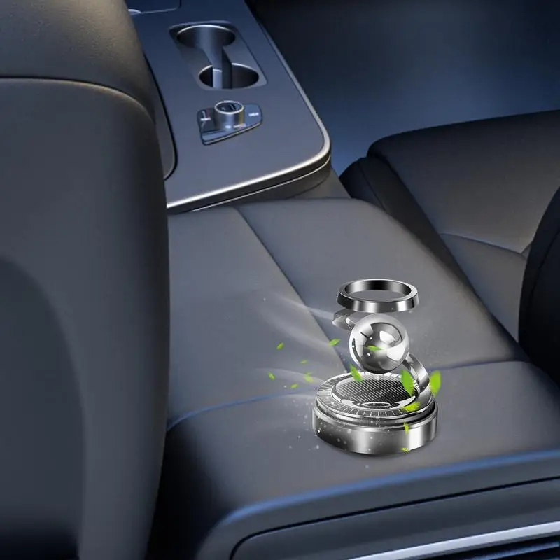 Солнечный автомобильный освежитель воздуха вращающийся диффузор с ароматами