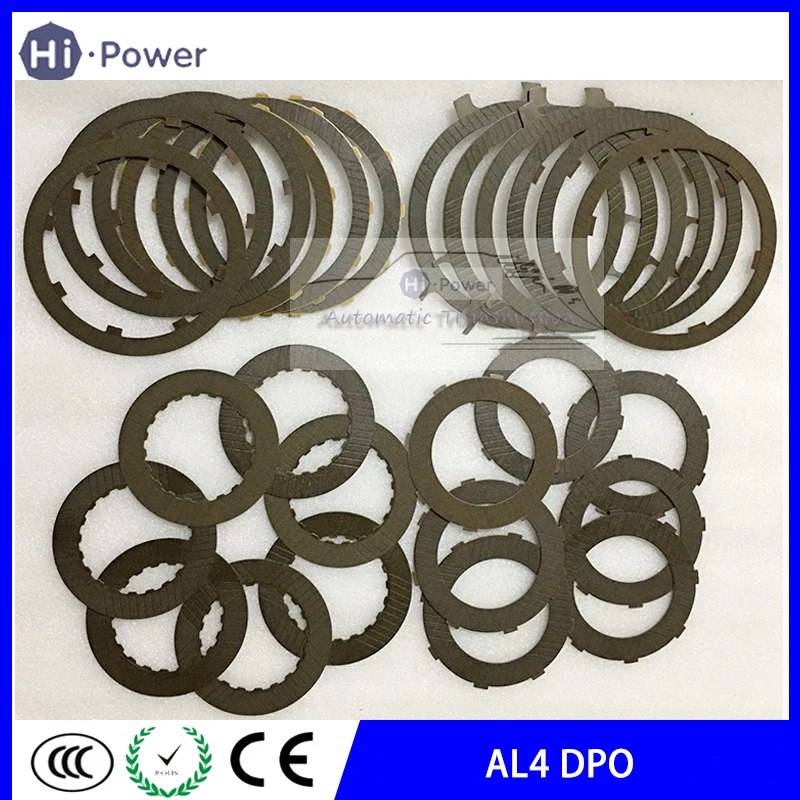 

DPO AL4 Automatic transmission Clutch friction plate Repiar plate kit 1.6L 2.0L 97-up Auto part for Peugeot