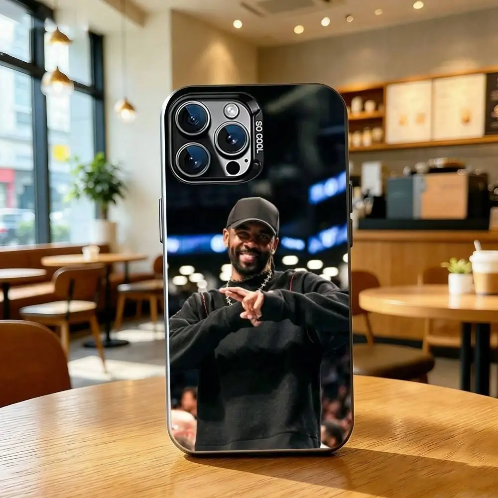 Фото Чехол для телефона K-Kyrie Irving для iPhone 17, 16, 15, 14, 13, 12, 11 Plus, Pro Max, XS, цветной серебристо-черный №4