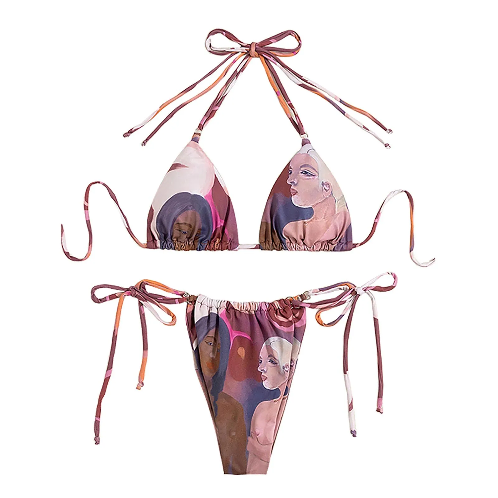 

Piece Push Bikini High Set Waisted Wrap Up 2 Women Swimsuits Swimwears Tankinis Set X Carve Pro