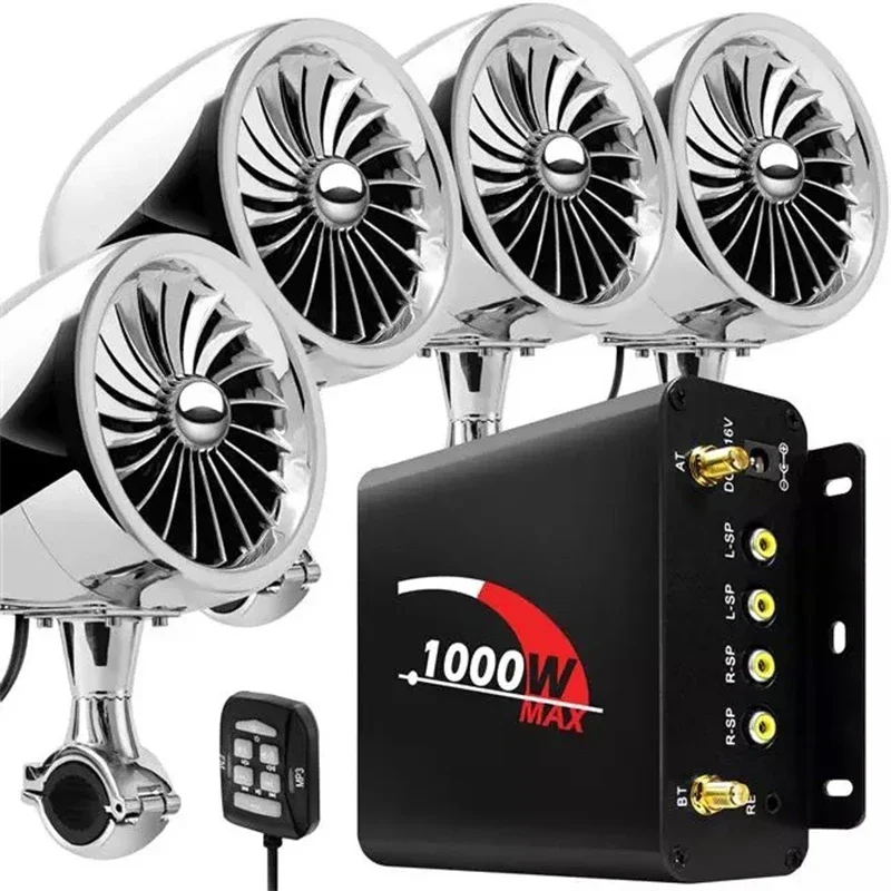 Водонепроницаемые мотоциклетные Bluetooth-колонки M1000 стереоаудиосистема со